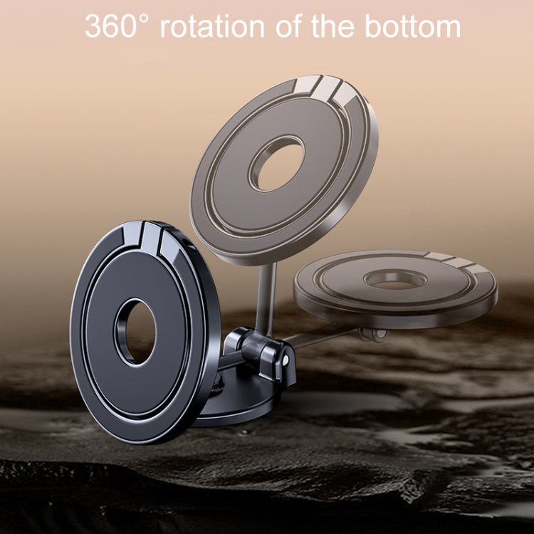 D50 Magnetic Folding Car Phone Holder Rotatable Dashboard Stick-On Navigation Stand - Car Holders by PMC TechLife | Online Shopping South Africa | PMC TechLife | Buy Now Pay Later Mobicred