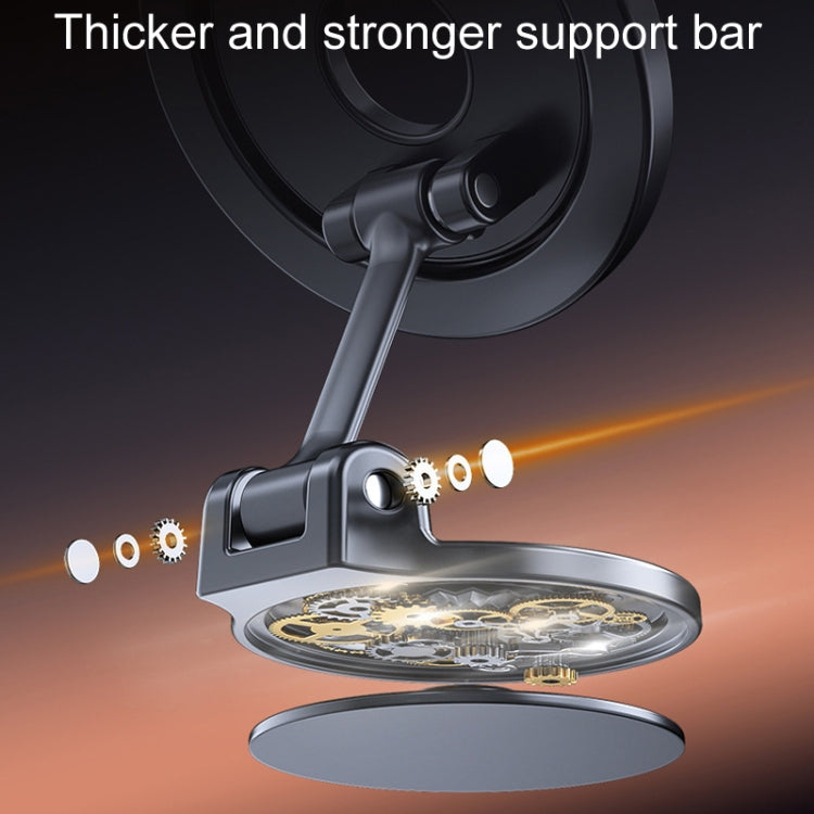 D50 Magnetic Folding Car Phone Holder Rotatable Dashboard Stick-On Navigation Stand - Car Holders by PMC TechLife | Online Shopping South Africa | PMC TechLife | Buy Now Pay Later Mobicred