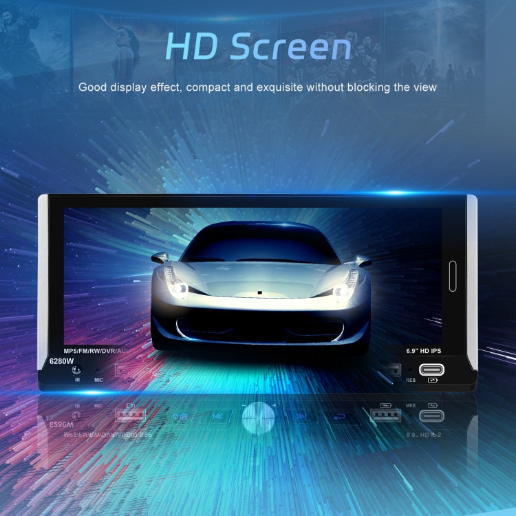 Single Spindle 6.9 inch MP5 With Knob Player Carplay Function Car MP4 Backup Camera, Specification: Standard - free shipping - PMC TechLife - Order now!