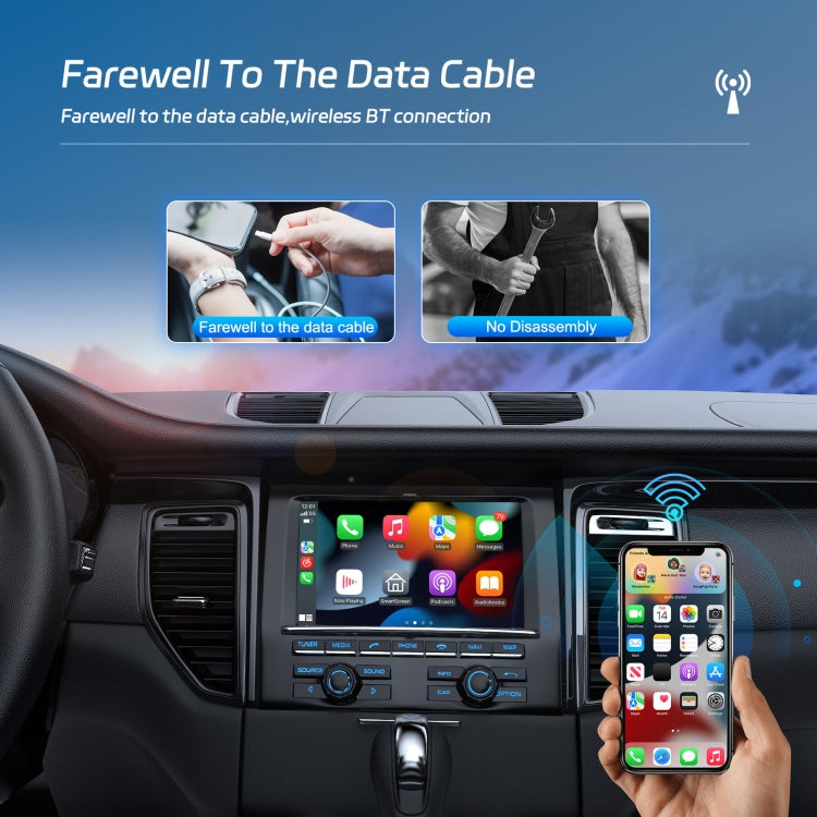 Universal Original Car Wired Cable Carplay To Wireless Carplay Box(Standard) - Car MP3 & MP4 & MP5 by PMC TechLife | Online Shopping South Africa | PMC TechLife | Buy Now Pay Later Mobicred