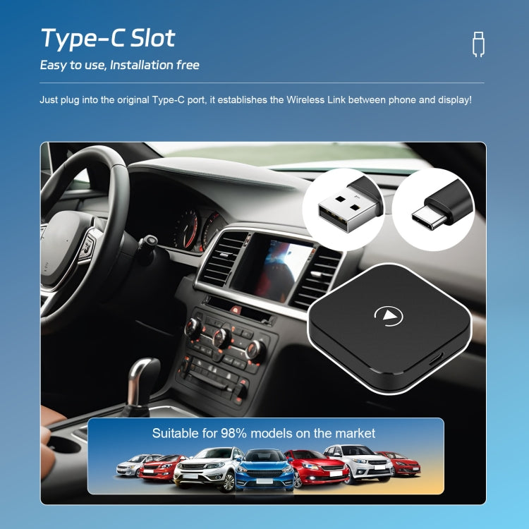 Universal Original Car Wired Cable Carplay To Wireless Carplay Box(Standard) - Car MP3 & MP4 & MP5 by PMC TechLife | Online Shopping South Africa | PMC TechLife | Buy Now Pay Later Mobicred