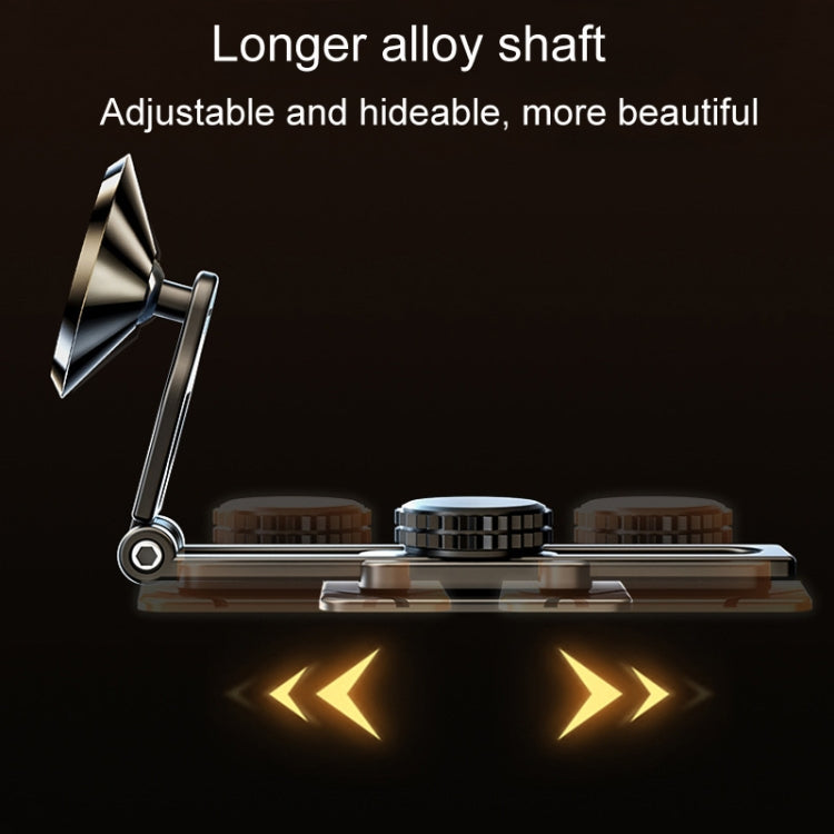 D31 Foldable Suspension Car Phone Holder Magnetic Slide Type Metal Navigation Stand - Car Holders by PMC TechLife | Online Shopping South Africa | PMC TechLife | Buy Now Pay Later Mobicred
