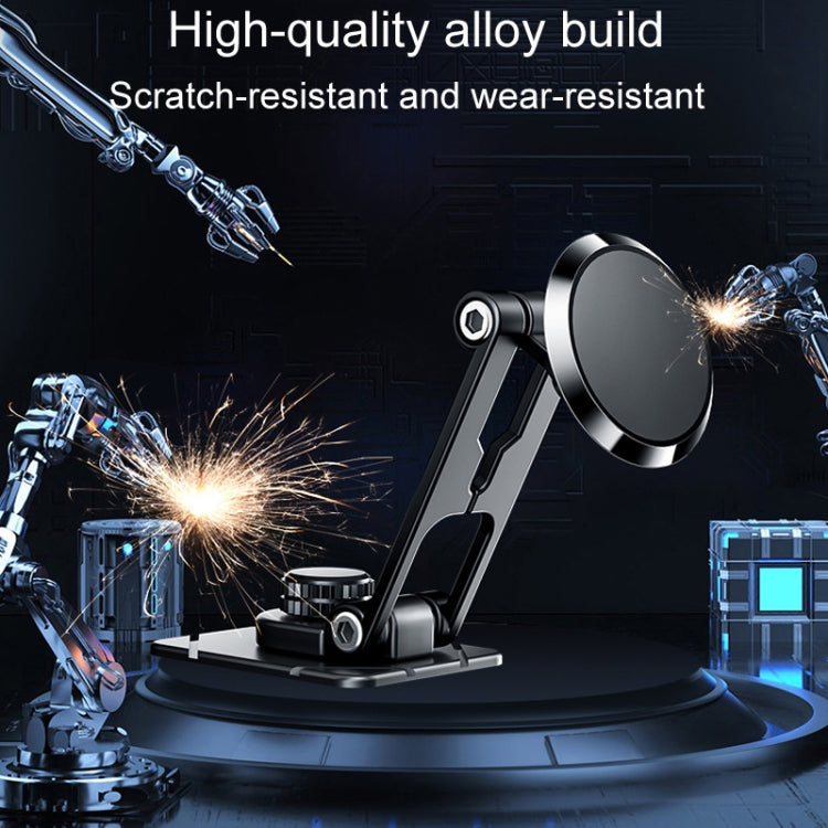 D30 Foldable Suspension Car Phone Holder Magnetic Adhesive Type Metal Navigation Stand - free shipping - PMC TechLife - Order now!