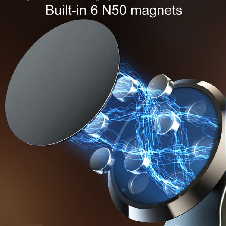 D30 Foldable Suspension Car Phone Holder Magnetic Adhesive Type Metal Navigation Stand - free shipping - PMC TechLife - Order now!