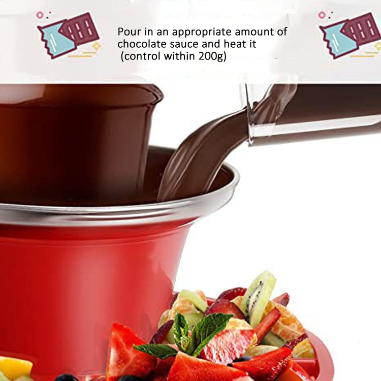 35W  3 Tier Chocolate Fountain  Mini Fondue Set with Hot Melting Pot Base 220V EU Plug - free shipping - PMC TechLife - Order now!