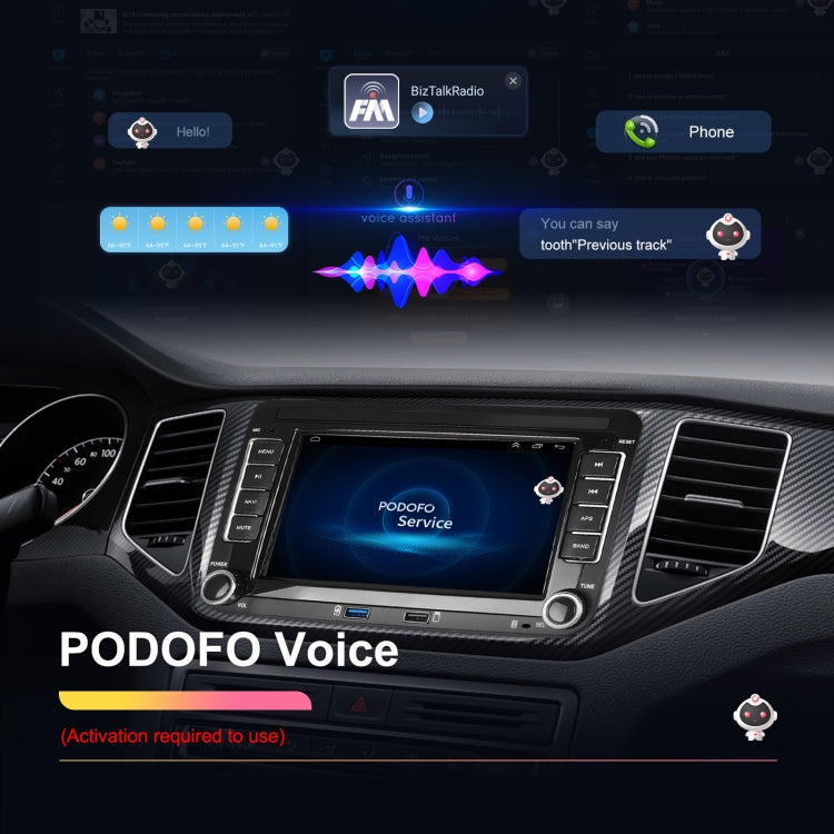 For Volkswagen/Skoda 2+64G Player Large Screen Carplay Android Navigation Reversing Camera Integrated Machine(Standard) - Car MP3 & MP4 & MP5 by PMC TechLife | Online Shopping South Africa | PMC TechLife | Buy Now Pay Later Mobicred