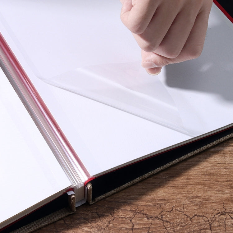 Simple Linen Self-adhesive Film Album Retro Family Large Capacity Handmade Creative Gifts(Beige White Page) - Photo Albums & Photo Frames by PMC TechLife | Online Shopping South Africa | PMC TechLife