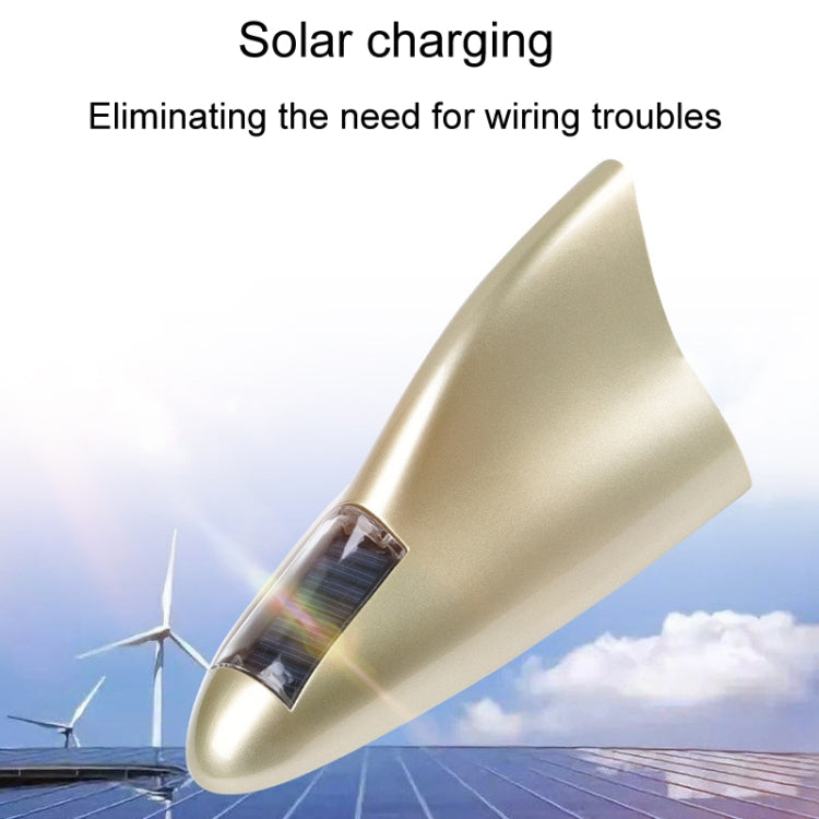 Solar Remote Control Signal Radio Shark Fin Antenna Anti-Tailgating Roof Warning Light(Red) - Warning Lights by PMC TechLife | Online Shopping South Africa | PMC TechLife | Buy Now Pay Later Mobicred