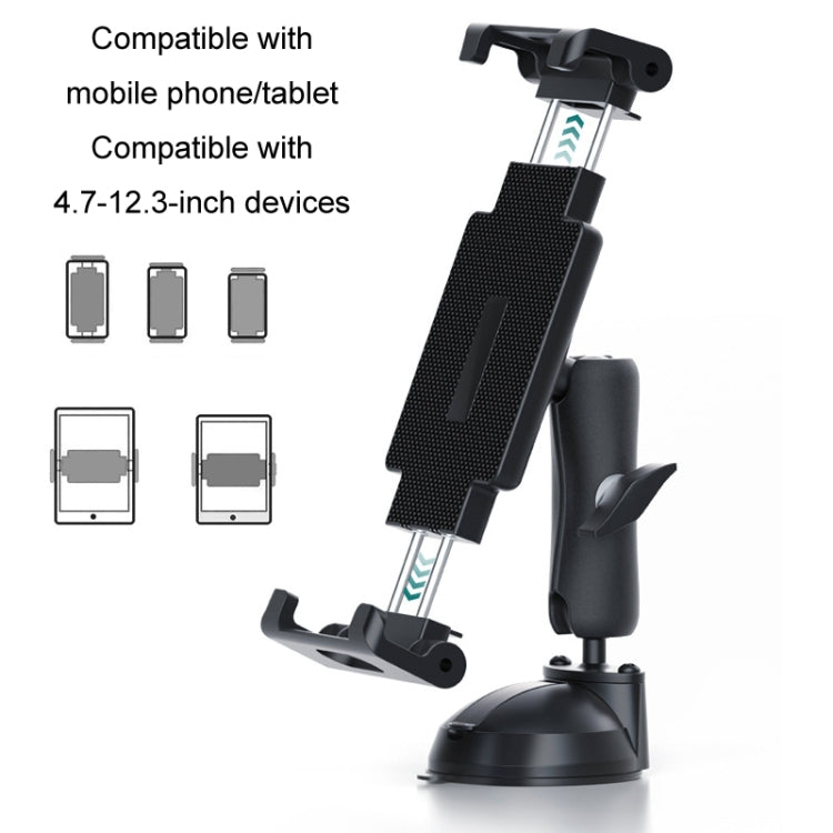 Multifunctional Car Dashboard Mobile Phone Folding Holder, Style: Suction Cup Base Type B - Car Holders by PMC TechLife | Online Shopping South Africa | PMC TechLife | Buy Now Pay Later Mobicred