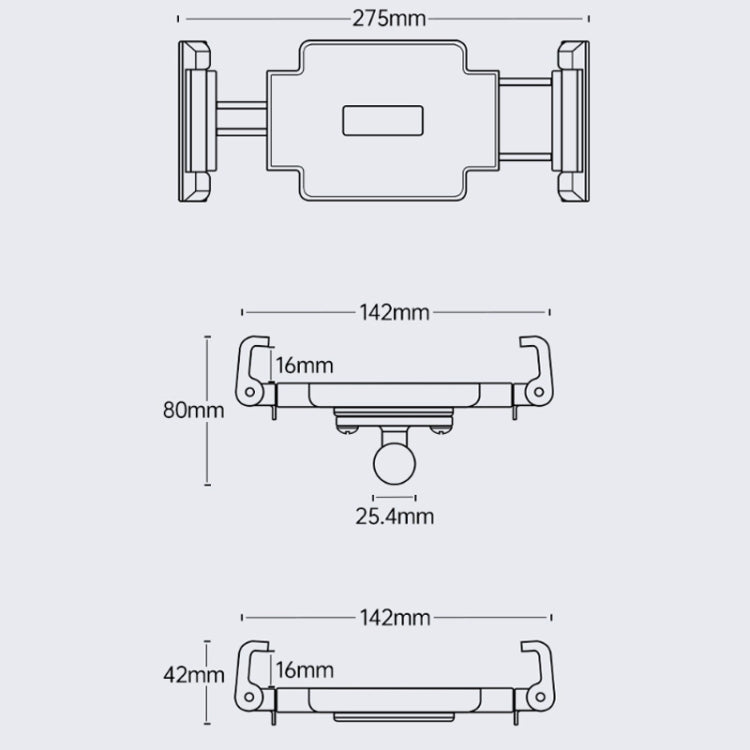 Multifunctional Car Dashboard Mobile Phone Folding Holder, Style: Suction Cup Base Type B - Car Holders by PMC TechLife | Online Shopping South Africa | PMC TechLife | Buy Now Pay Later Mobicred