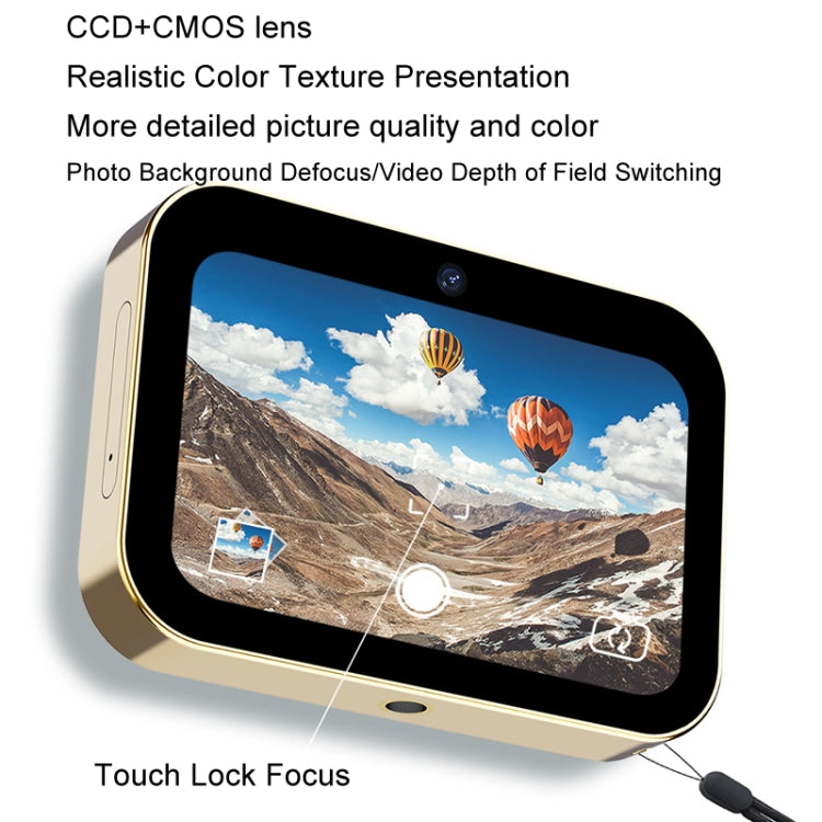 D6 CCD HD Digital Camera Movie Music Smart Camera Touch Screen Student Card Video Recorder, Excluding Memory(White) - Video Cameras by PMC TechLife | Online Shopping South Africa | PMC TechLife | Buy Now Pay Later Mobicred