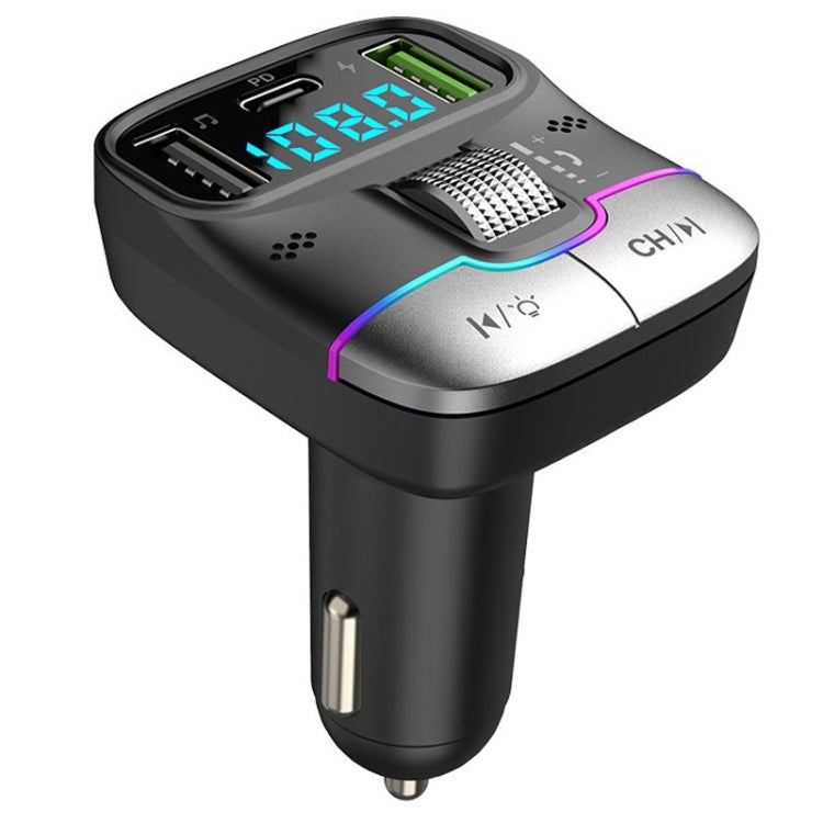 Car Bluetooth MP3 Player Fast Charging Charger(Black) - Car Charger by PMC TechLife | Online Shopping South Africa | PMC TechLife | Buy Now Pay Later Mobicred
