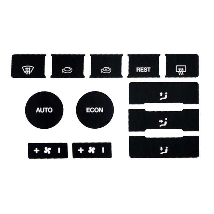 For 2005-2010 Volkswagen Touareg/Passat Steering Wheel Window AC Switch Button Repair Sticker(8pcs /Set) - Decorative Sticker by PMC TechLife | Online Shopping South Africa | PMC TechLife | Buy Now Pay Later Mobicred