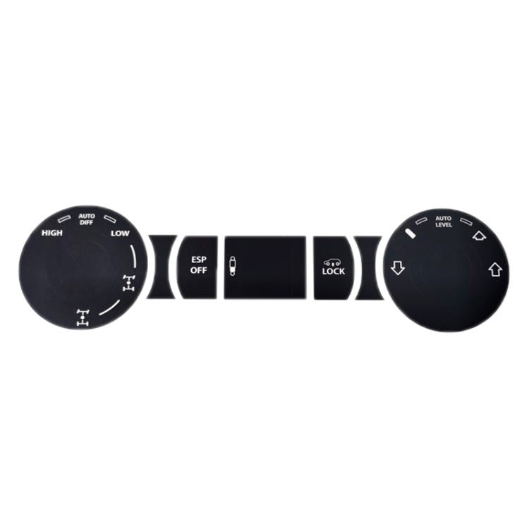 For 2005-2010 Volkswagen Touareg/Passat Steering Wheel Window AC Switch Button Repair Sticker(8pcs /Set) - Decorative Sticker by PMC TechLife | Online Shopping South Africa | PMC TechLife | Buy Now Pay Later Mobicred