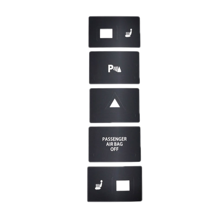 For 2005-2010 Volkswagen Touareg/Passat Steering Wheel Window AC Switch Button Repair Sticker(8pcs /Set) - Decorative Sticker by PMC TechLife | Online Shopping South Africa | PMC TechLife | Buy Now Pay Later Mobicred