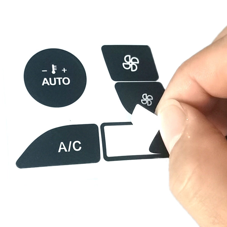 For 1999-2005 Ford Focus Air Conditioning Button Switch Repair Sticker(Silver) - Decorative Sticker by PMC TechLife | Online Shopping South Africa | PMC TechLife | Buy Now Pay Later Mobicred