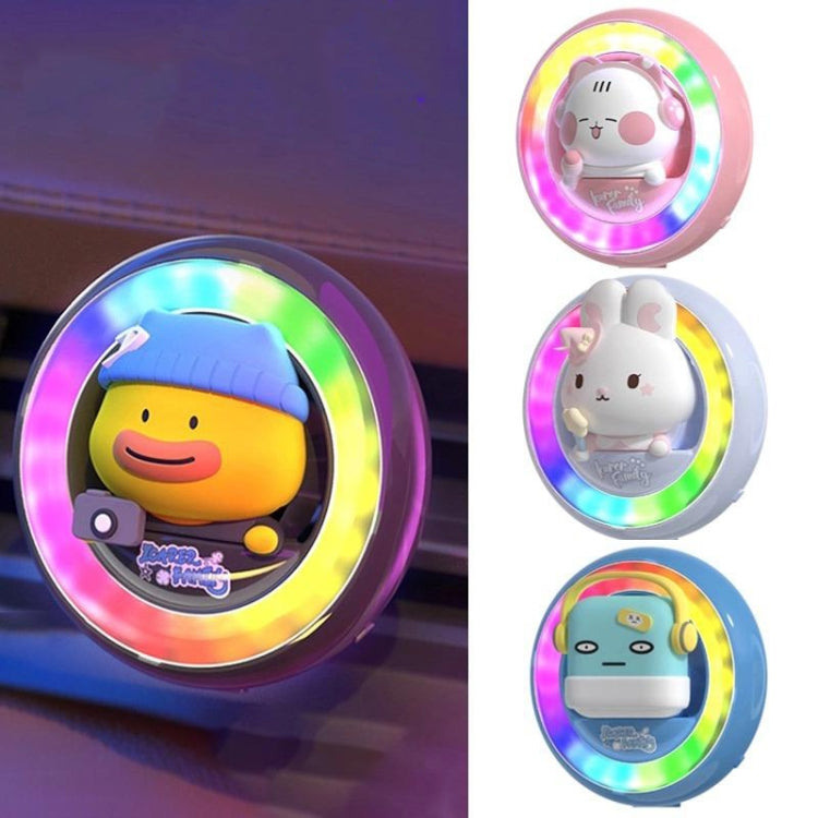 ICARER FAMILY XX-28 Car Aromatherapy Colorful Rhythm Lights Air Vent Aromatherapy Decoration(Pink) - Air Freshener by ICARER FAMILY | Online Shopping South Africa | PMC TechLife | Buy Now Pay Later Mobicred