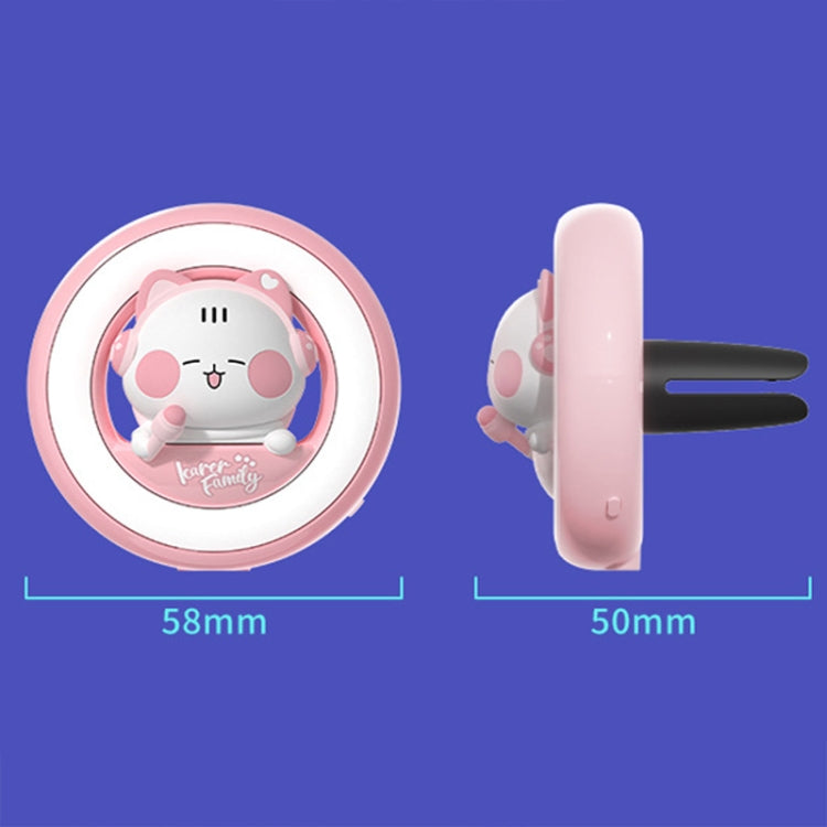 ICARER FAMILY XX-28 Car Aromatherapy Colorful Rhythm Lights Air Vent Aromatherapy Decoration(Purple) - Air Freshener by ICARER FAMILY | Online Shopping South Africa | PMC TechLife | Buy Now Pay Later Mobicred