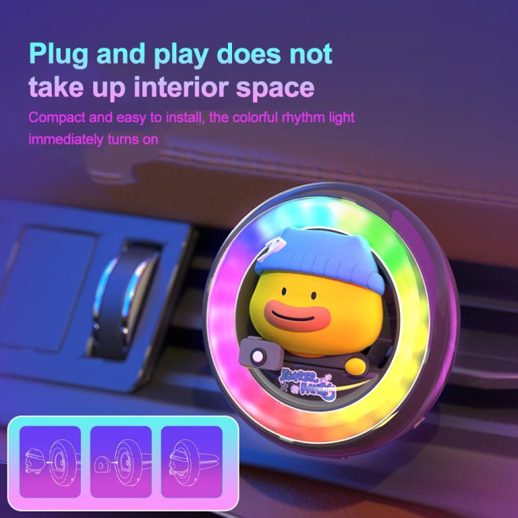 ICARER FAMILY XX-28 Car Aromatherapy Colorful Rhythm Lights Air Vent Aromatherapy Decoration(Pink) - Air Freshener by ICARER FAMILY | Online Shopping South Africa | PMC TechLife | Buy Now Pay Later Mobicred