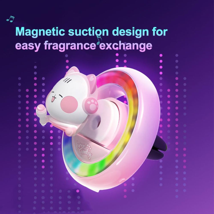 ICARER FAMILY XX-28 Car Aromatherapy Colorful Rhythm Lights Air Vent Aromatherapy Decoration(Pink) - Air Freshener by ICARER FAMILY | Online Shopping South Africa | PMC TechLife | Buy Now Pay Later Mobicred