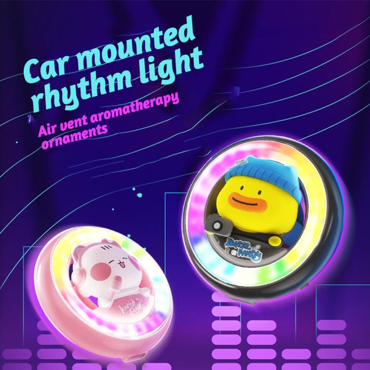 ICARER FAMILY XX-28 Car Aromatherapy Colorful Rhythm Lights Air Vent Aromatherapy Decoration(Purple) - Air Freshener by ICARER FAMILY | Online Shopping South Africa | PMC TechLife | Buy Now Pay Later Mobicred