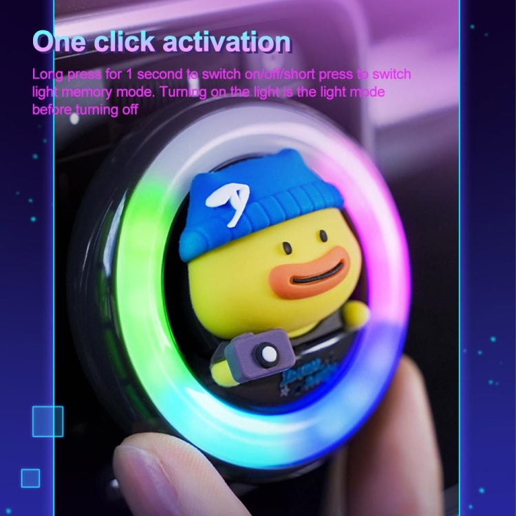 ICARER FAMILY XX-28 Car Aromatherapy Colorful Rhythm Lights Air Vent Aromatherapy Decoration(Blue) - Air Freshener by ICARER FAMILY | Online Shopping South Africa | PMC TechLife | Buy Now Pay Later Mobicred
