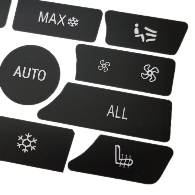 For BMW 5 Series/7 Series/X5/C6/F10/F01/F15 Air Conditioning Button Repair Sticker, Style: A 13pcs No OFF - Decorative Sticker by PMC TechLife | Online Shopping South Africa | PMC TechLife | Buy Now Pay Later Mobicred