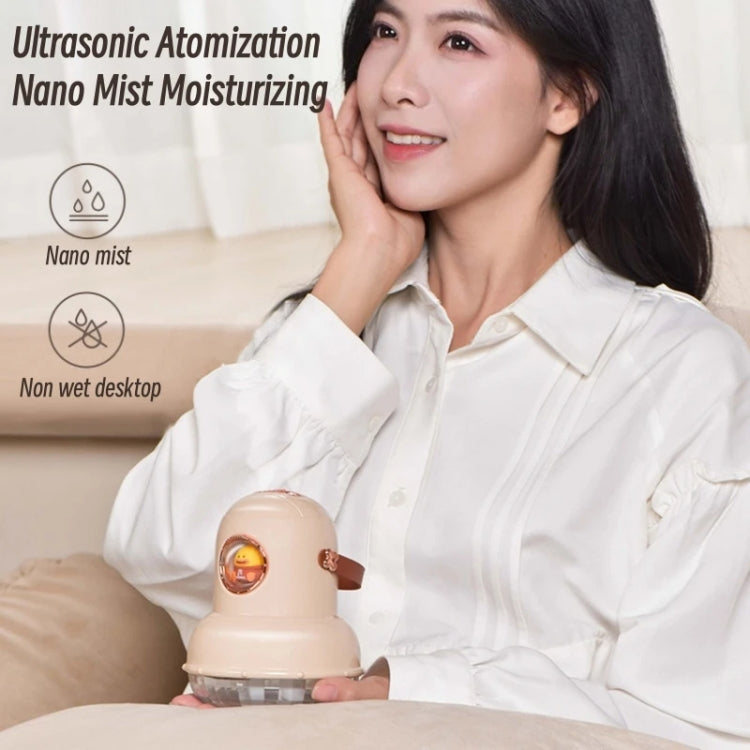 ICARER FAMILY IF-JS01 USB Charging Desktop Night Light Dual-spray Humidifier, Color: Beige (Digital) - free shipping - PMC TechLife - Order now!