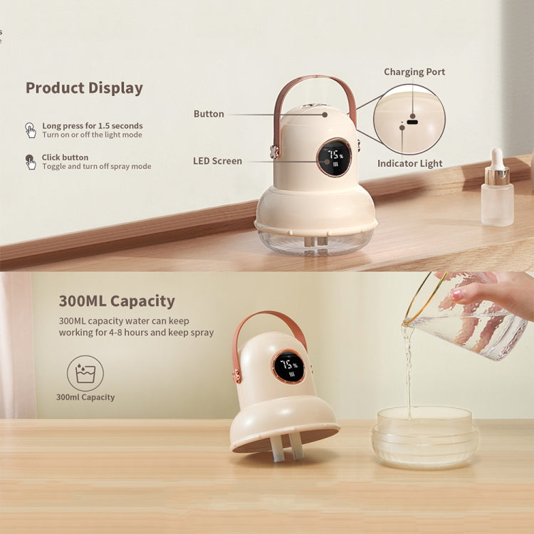 ICARER FAMILY IF-JS01 USB Charging Desktop Night Light Dual-spray Humidifier, Color: Pink (Doll) - free shipping - PMC TechLife - Order now!
