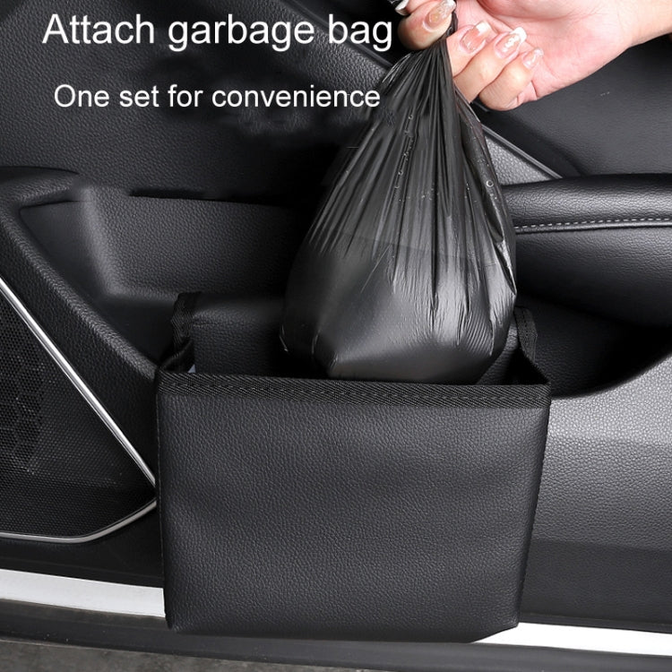 Car Folding Trash Can Multifunctional Seatback Hanging Storage Box(Black) - free shipping - PMC TechLife - Order now!