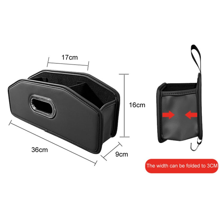 Auto Seatback Organizer Tissue Bag Car Rear Drainage Cup Holder(Gray) - Stowing Tidying by PMC TechLife | Online Shopping South Africa | PMC TechLife | Buy Now Pay Later Mobicred