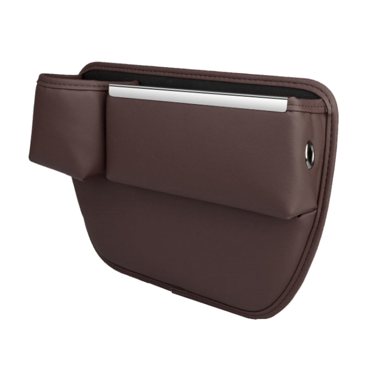 Automotive Seat Clamp Seam Organizer Car Decoration Storage Bag Water Cup Model, Style: Main Driver Mocha Brown - Stowing Tidying by PMC TechLife | Online Shopping South Africa | PMC TechLife | Buy Now Pay Later Mobicred