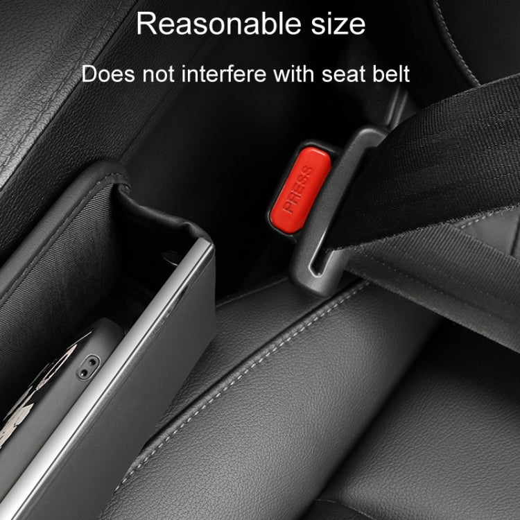 Automotive Seat Clamp Seam Organizer Car Decoration Storage Bag Water Cup Model, Style: Main Driver Mocha Brown - Stowing Tidying by PMC TechLife | Online Shopping South Africa | PMC TechLife | Buy Now Pay Later Mobicred