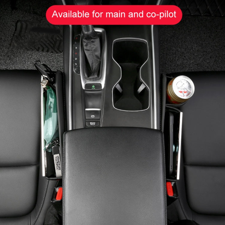 Automotive Seat Clamp Seam Organizer Car Decoration Storage Bag Water Cup Model, Style: Main Driver Mocha Brown - Stowing Tidying by PMC TechLife | Online Shopping South Africa | PMC TechLife | Buy Now Pay Later Mobicred