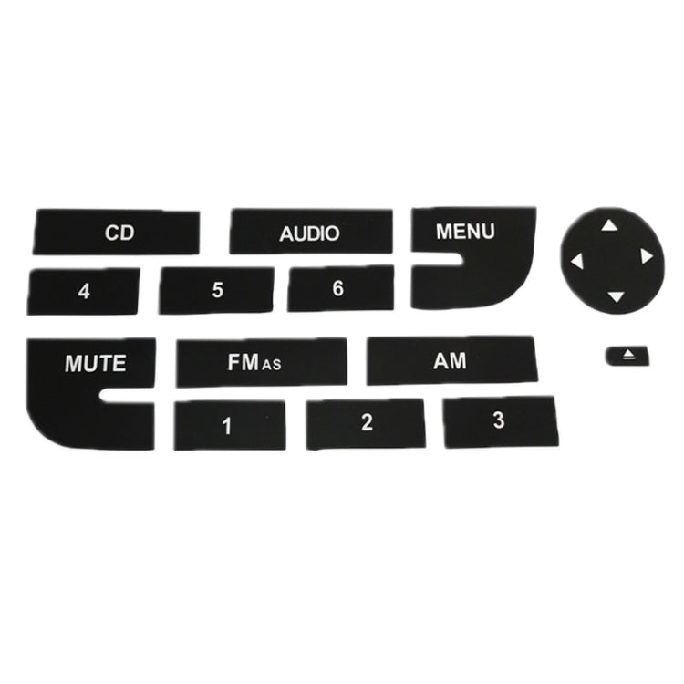 2pcs For Fiat Grand Punto Multimedia Radio Button Repair Sticker - Decorative Sticker by PMC TechLife | Online Shopping South Africa | PMC TechLife | Buy Now Pay Later Mobicred