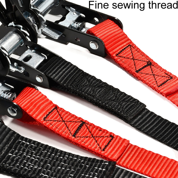 Motorcycle Ratchet Tensioner Cargo Bundling And Luggage Fixing Straps, Length: 4m - Towing Bars by PMC TechLife | Online Shopping South Africa | PMC TechLife | Buy Now Pay Later Mobicred