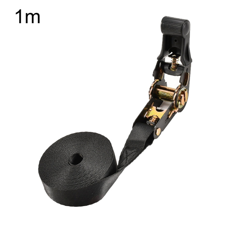 Motorcycle Ratchet Tensioner Cargo Bundling And Luggage Fixing Straps, Specification: Black 1m - Towing Bars by PMC TechLife | Online Shopping South Africa | PMC TechLife | Buy Now Pay Later Mobicred
