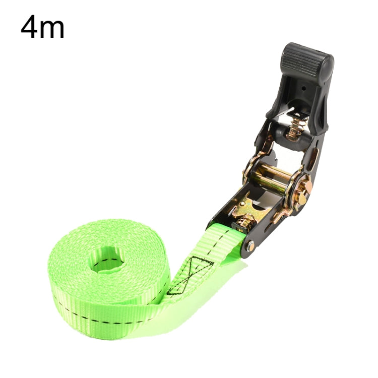 Motorcycle Ratchet Tensioner Cargo Bundling And Luggage Fixing Straps, Specification: Fluorescent Green 4m - Towing Bars by PMC TechLife | Online Shopping South Africa | PMC TechLife | Buy Now Pay Later Mobicred