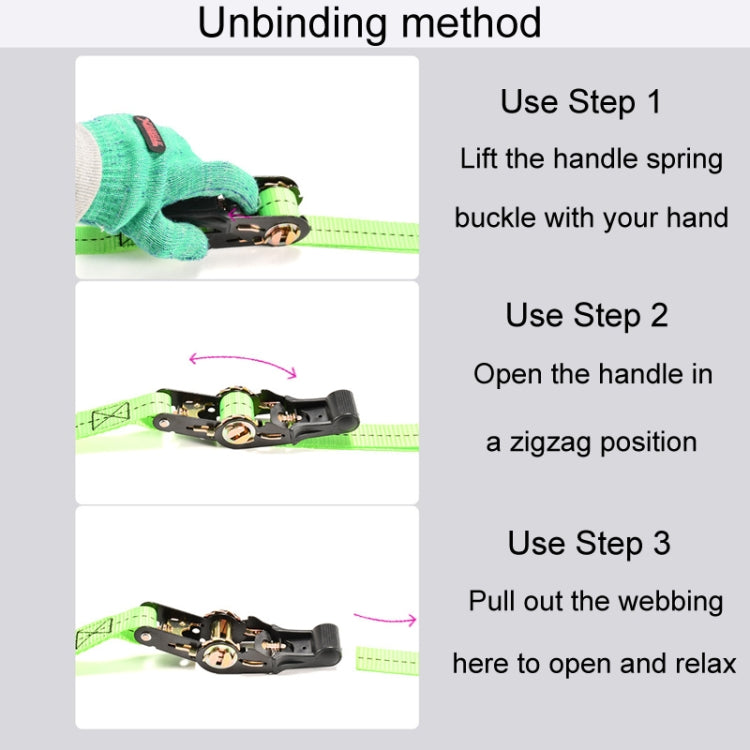 Motorcycle Ratchet Tensioner Cargo Bundling And Luggage Fixing Straps, Specification: Orange 1.5m - Towing Bars by PMC TechLife | Online Shopping South Africa | PMC TechLife | Buy Now Pay Later Mobicred