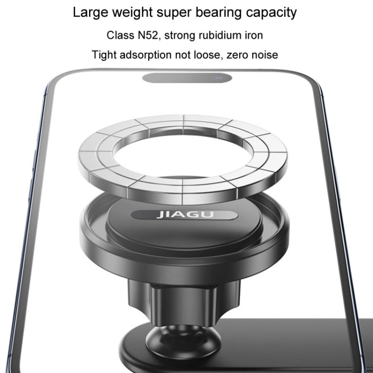 JIAGU Car Suction Cup Type Magsafe Mobile Phone Bracket Telescopic Instrument Panel Car Navigation Rack(Black) - free shipping - PMC TechLife - Order now!