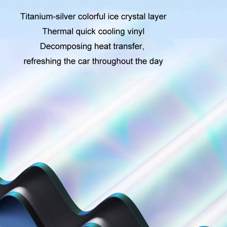 145x80cm Car Front Windshield Sun Protection Laser Sunshade Blinds, Style: Double Circle Sun Visor - free shipping - PMC TechLife - Order now!