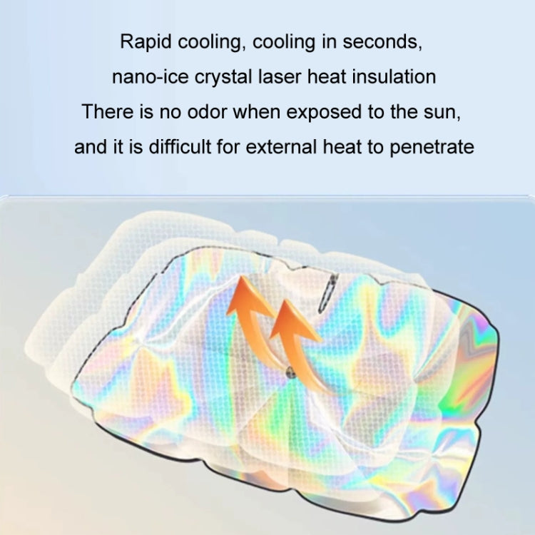 145x80cm Car Front Windshield Sun Protection Laser Sunshade Blinds, Style: Double Circle Sun Visor - free shipping - PMC TechLife - Order now!