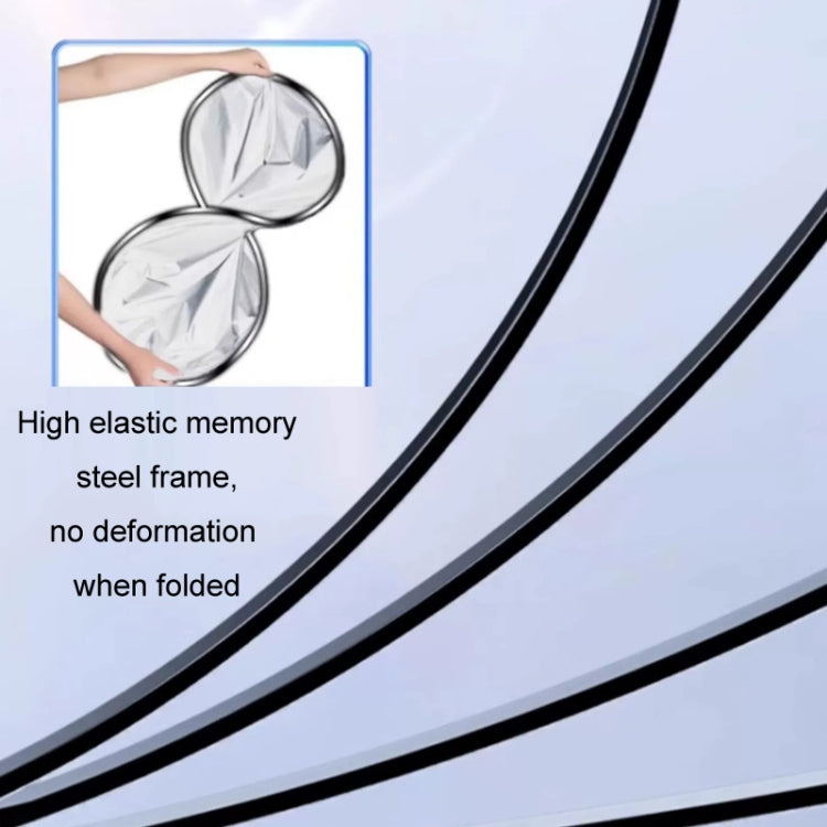 145x80cm Car Front Windshield Sun Protection Laser Sunshade Blinds, Style: Double Circle Sun Visor - free shipping - PMC TechLife - Order now!