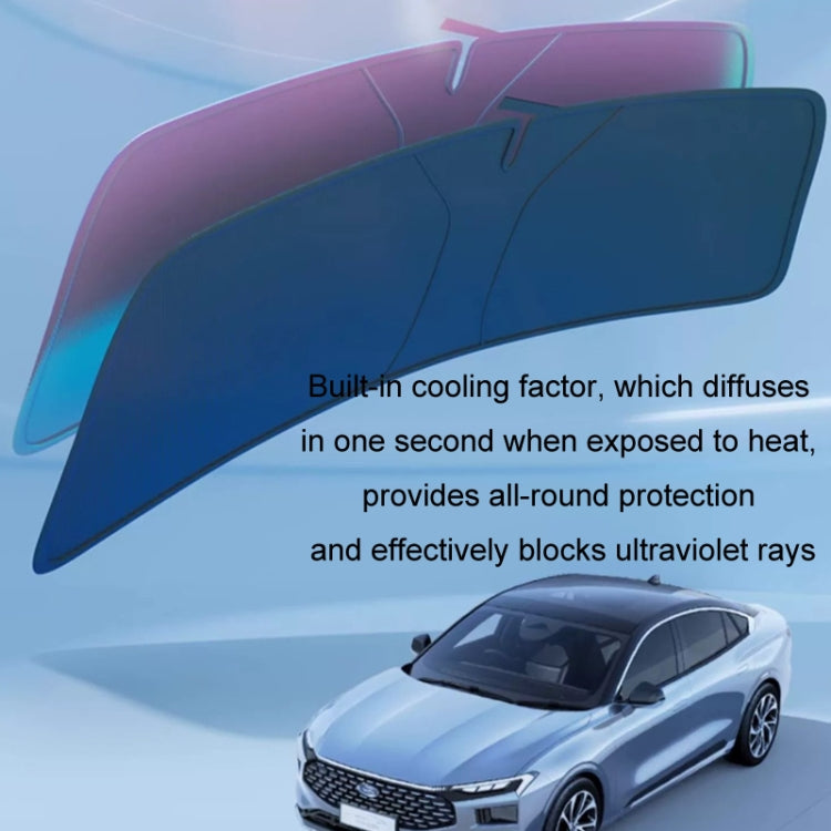 145x80cm Car Front Windshield Sun Protection Laser Sunshade Blinds, Style: Double Circle Sun Visor - free shipping - PMC TechLife - Order now!
