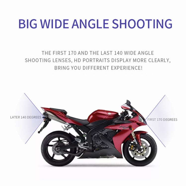 3 inch Motorcycle High-definition Dual-lens Driving Recorder - Electrical Instruments by PMC TechLife | Online Shopping South Africa | PMC TechLife | Buy Now Pay Later Mobicred