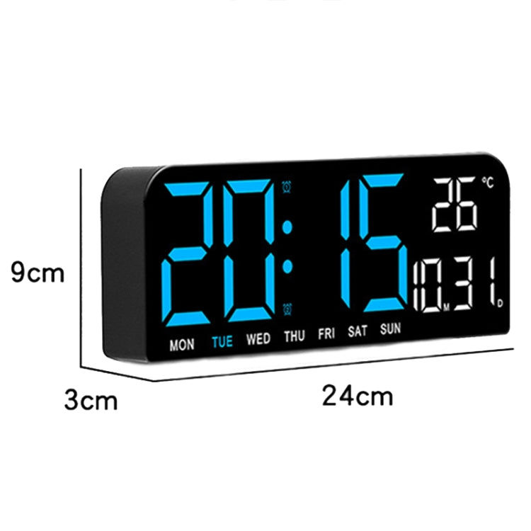 LED Screen Digital Display Desktop Alarm Clock Multifunctional Decoration Wall Clock(Green) - Alarm Clocks by PMc TechLife | Online Shopping South Africa | PMc TechLife | Buy Now Pay Later Mobicred