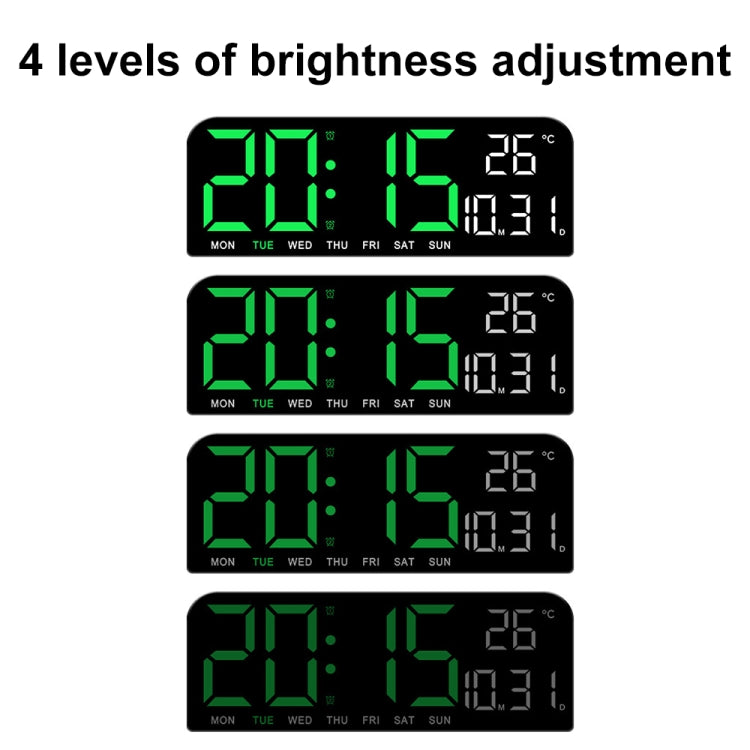 LED Screen Digital Display Desktop Alarm Clock Multifunctional Decoration Wall Clock(Green) - Alarm Clocks by PMc TechLife | Online Shopping South Africa | PMc TechLife | Buy Now Pay Later Mobicred