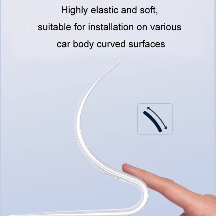 HAOCAI 40cm Car Door Anti-collision Strip Door Edge Bumper Protector, Color: 8pcs Transparent - free shipping - PMC TechLife - Order now!