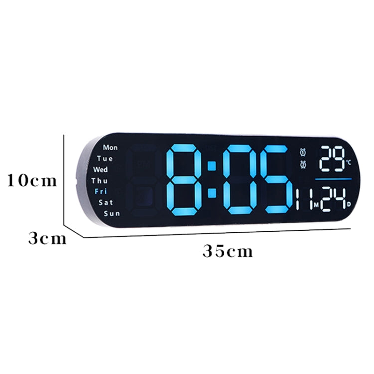 Remote Control Digital Display Atmosphere Light Wall Clock Living Room Decoration Clock, Color: Green - Wall Clock by PMc TechLife | Online Shopping South Africa | PMc TechLife | Buy Now Pay Later Mobicred