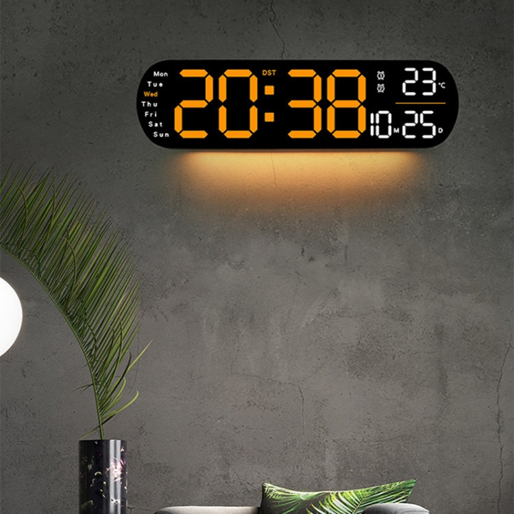 Remote Control Digital Display Atmosphere Light Wall Clock Living Room Decoration Clock, Color: Green - Wall Clock by PMc TechLife | Online Shopping South Africa | PMc TechLife | Buy Now Pay Later Mobicred